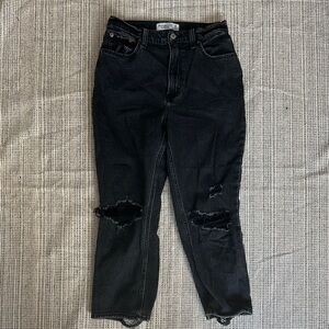 Abercrombie & Fitch Ankle Straight Ultra High Rise Jeans